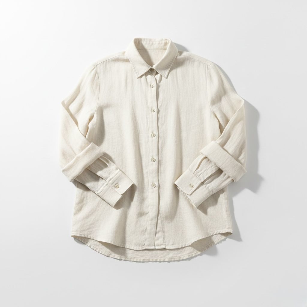 Minimal clothing styled on a rack